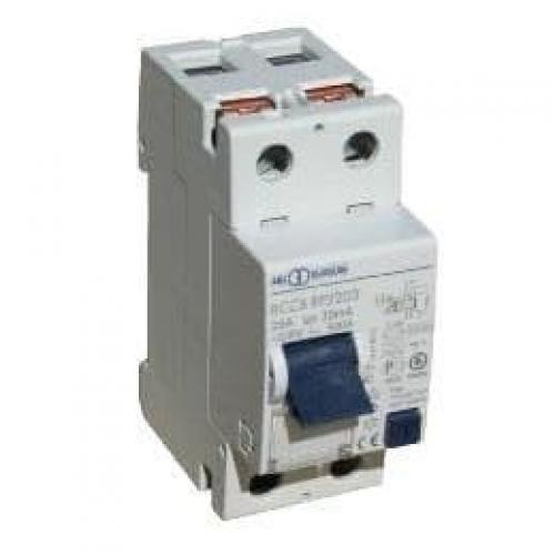(REPLACED BY NEW PART ALTECH 09124601) Circuit Breakers 2POLE UNDELAY TRIP 25A 30mA 2MOD RCCB 